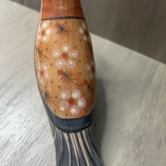 Hand-Painted Vintage Ceramic Bird ?Quail? Figurine Floral Design - Picture 3 of 8